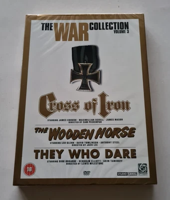 The War Collection Volume 3 DVD Cross Of Iron Wooden Horse They Who Dare - NEW - Image 1 of 4