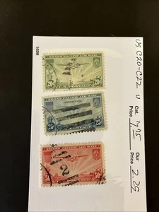 Estampillas usadas de Estados Unidos C20-C22 CV$7,75 - Lote A-81255 - Imagen 1 de 1