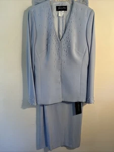 Sunny Choi 4 Maxirock Jacke Brautmutter Elegant Blau Kristalle Neu - Bild 1 von 14