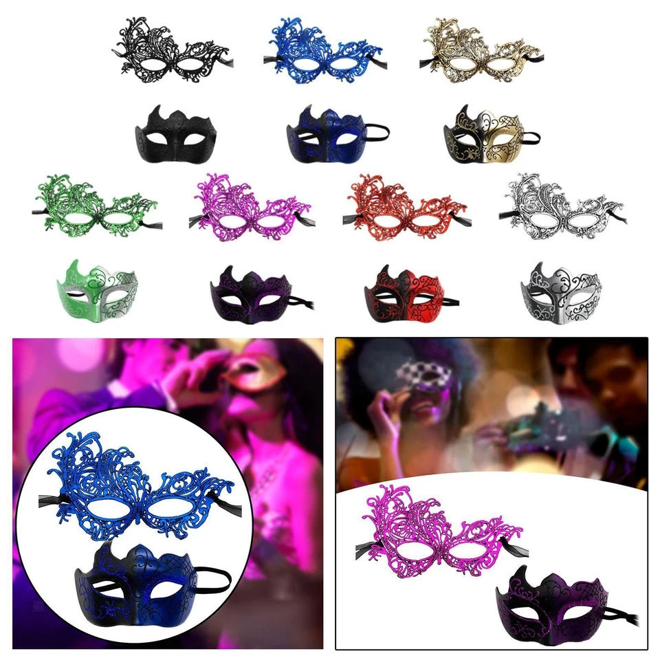 Masquerade Mask for Couples Eyemask Vintage Style for Men - Image 1 of 1