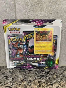Pokemon Sun & Moon Unified Minds 3-Pack Blister Sealed - Picture 1 of 2