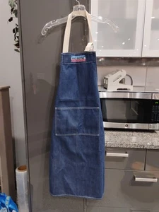 Paris Bistro jeansblaue Schürze Einheitsgröße - Bild 1 von 4
