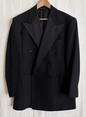 Ralph Lauren Blue Label Mens Wool Tuxedo Jacket 39R Double Breasted USA Made - Image 1 of 4