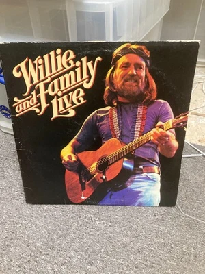 WILLIE NELSON WILLIE AND FAMILY LIVE DOUBLE VINYL LP, CBS88333, A1/B1/C2/D1, VG+ - Image 1 of 2