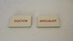 Vintage 1965 Milton Bradley Operation Ersatzstücke - Doctor Specialist Cards - Bild 1 von 3
