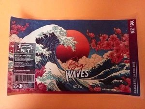 Etiqu. Can'Alu : BIG WAVES - Brasserie LA TUILERIE / Augny 57 - FRANCE - Picture 1 of 1