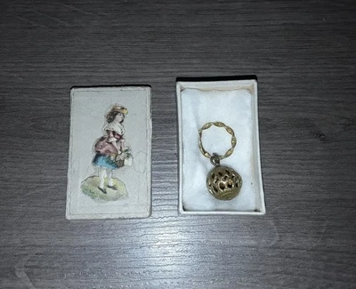 BEAU PETIT HOCHET MINIATURE ACCESSOIRE POUR POUPEE ANCIENNE - Photo 1/3