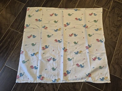 Manta envoltora vintage de hospital para recibir bebés patos franela de algodón gruesa 31" Foto 1 de 4