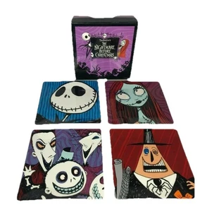 4 Nightmare Before Christmas Disney Teller Set 8" Cocktail Set Nie Benutzt Neu - Bild 1 von 7