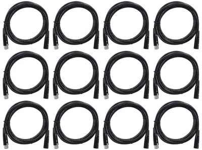 12 Rockville RDX5M10 10' 5-Pin Male-Female DMX Lighting Cables 100% Copper - Image 1 of 2