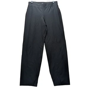 Eileen Fisher Pantalone Nero Gamba Larga Elasticizzato Lounge Minamilist Chic Donna Medium - Foto 1 di 7