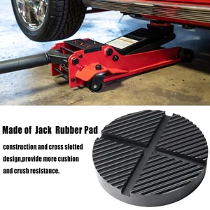 Rubber Jack Pad Adapter Pinch Trolley Weld Cross Slotted Floor 3 Ton/Universal - Picture 1 of 6