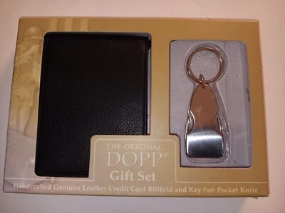 Dopp Wallet and Silver Key FOB Pocket Knife Gift Set - Image 1 of 4
