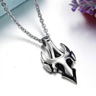 Colar pingente chama corrente bola aço inoxidável novo berloque fogo quente - Imagem 1 de 4