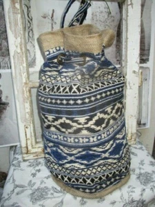 Shopper bunt Schultertasche Stoff Sacktasche Tasche Ethno Hippie Indien rund - Bild 1 von 3