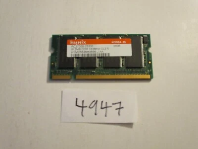 Hynix 512Mb 333Mhz PC2700 200pin DDR1 SODIMM laptop memory RAM (4947) - Image 1 of 2