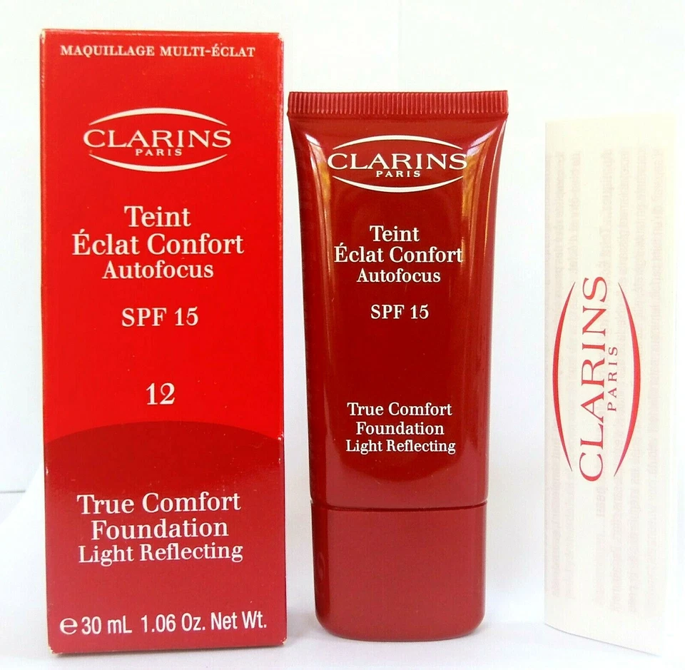 Clarins True Comfort Foundation Light Reflecting No. 12 Caramel 30ml New - Bild 1 von 1