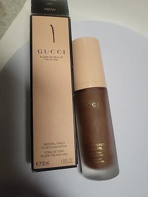 GUCCI Foundation Natural Finish Fluid Foundation No. 560 W DEEP 1 OZ. NIB - Image 1 of 3