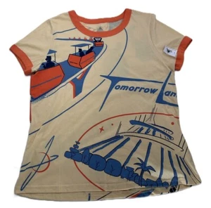 Disney Parks 2024 Tomorrowland Damen-T-Shirt Magic Kingdom Space Mountain Tron - Bild 1 von 2