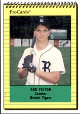 1991 Bristol Tigers ProCards #3610 Rob Yelton Elsmere Kentucky KY Baseball Card