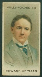 1912 Wills's Musical Celebrities, Cigarette/Tobacco card No 45, Edward German