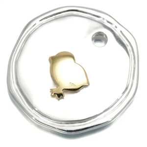 Auth Pomellato Pendant DoDo 925 Sterling Silver/18K 750 Yellow Gold - Picture 1 of 4