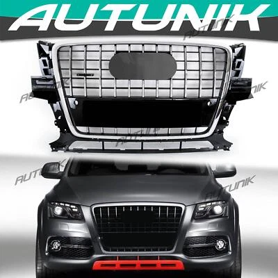 Fits 2009 2010-2012 Audi Q5 Chrome Front Bumper Grille Grille Foto 1 de 4
