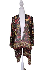 Cato Est. 1946 Womans Kimono Jacket One Size Multi-ColorCottage Core Boho Shear - Picture 1 of 9