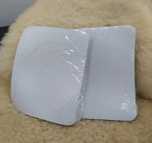 BLANK COMPUTER MOUSE PADS SPACE SAVING SIZE 6"X5"x1/16TH" THICK WHITE LOT OF 100 - Afbeelding 1 van 9