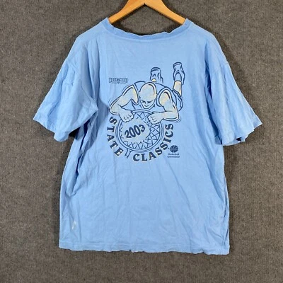 Vintage Basketball Shirt Mens L Blue State Classics Queensland 2003 Hoop 2 Hoop - image 1 of 4
