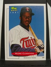 1991 Classic Best #318 Midre Cummings Kenosha Twins Pre-Rookie Card