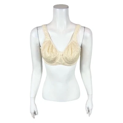 Breezies Women's Wild Rose Lace Seamless Underwire Bra Solid Champagne 46DDD Sz - Image 1 of 2