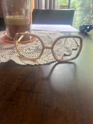 Gafas de sol Ted Lapidus blancas y doradas de colección, de gran tamaño con estuche original Foto 1 de 4