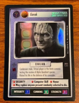 2000 Decipher Star Trek Reflections Garak Used Free Shipping - Image 1 of 2
