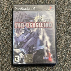 Sub Rebellion (PS2, 2002) Submarine COMPLETE w/ Manual Free Shiping Rare - Picture 1 of 2