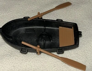 Playmobil Ruderboot braun / Beiboot klein mit 2 Paddel / Ruder - Bild 1 von 7