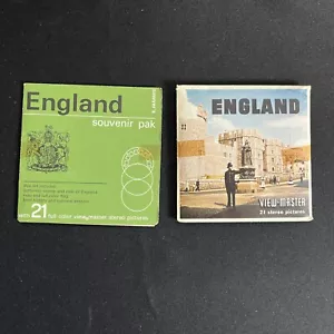 Moneda sello Sawyer's View Master World Travel Scenes Inglaterra B156 Souvenir Pak - Imagen 1 de 13