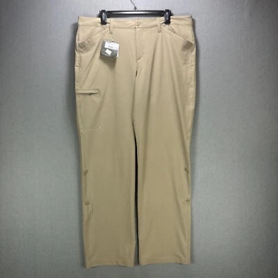 Pantalones de senderismo ligeros caqui enrollables Eddie Bauer Adventurer para mujer talla 16 nuevos con etiquetas Foto 1 de 4
