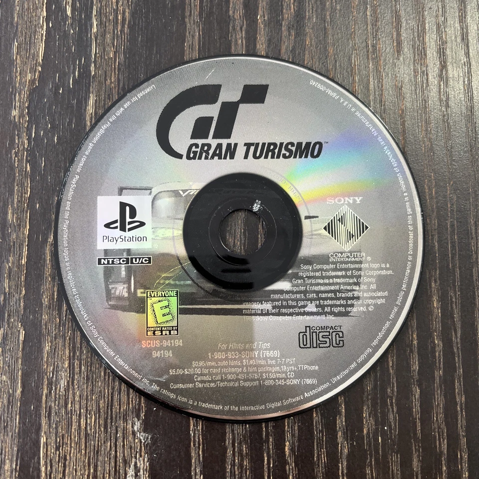 Gran Turismo (PS1) Disc Only PlayStation 1 Sony PS1 Racing Gran Turismo Black VG - Image 1 of 1