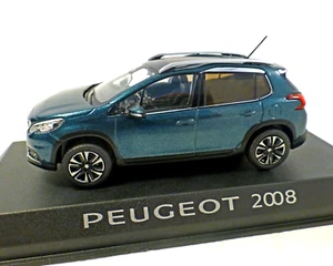 Peugeot 2008 azul (verde)-metálico, 2016, 1:43 NOREV - Imagen 1 de 2
