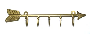 Gold Metall Pfeil Wandbehang Haken 12" lang - Bild 1 von 5