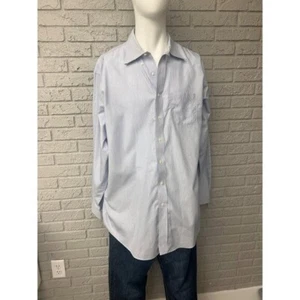 Camisa para hombre Brooks Brothers Madison a rayas azules manga larga talla 18-37 - Imagen 1 de 14