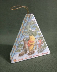 CHRISTMAS ORNAMENT GIFT/CANDY BOX Disney classic WINNIE THE POOH & PIGLET - Picture 1 of 6