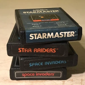 Vintage 1970s 1980s Atari Game Programs • Space Invaders Star Raiders StarMaster - Picture 1 of 7