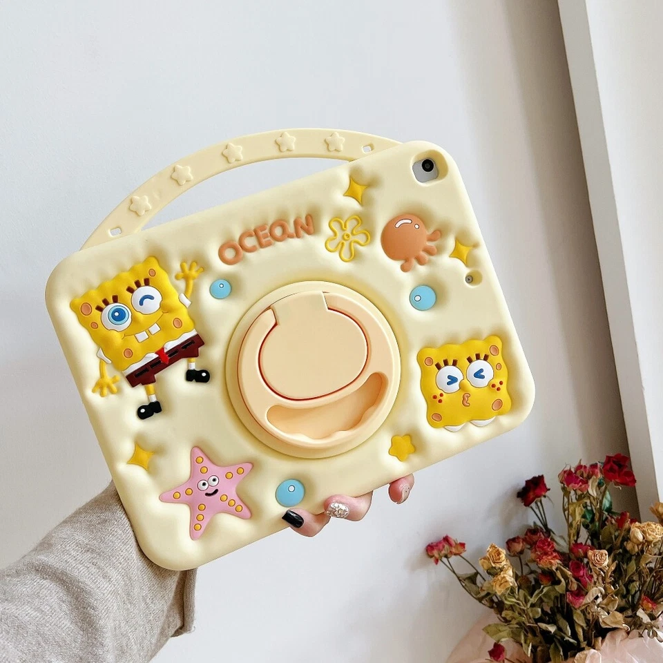 Kid Shockproof Handle Case Cover For iPad 10th 9 8 7 Air 1 2 3 4 11 Pro 11 2024 - Image 1 of 4