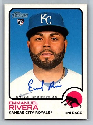 2022 Topps Heritage Emmanuel Rivera Real One Autographs High Number - Image 1 of 2
