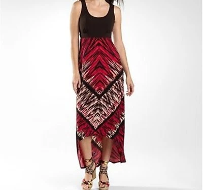 Mujer Crucero Noche Iglesia Cóctel Fiesta Tejido Alto-Bajo Maxi Vestido Talla XL1X Foto 1 de 4