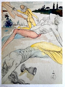 Salvador.dalì Lithograph COA Original Signed Numbered A Hand Pencil: Dali - Picture 1 of 12