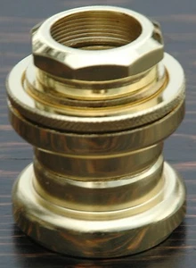 GOLD OGS 1" Bicycle Headset 4 Vintage Schwinn Bikes Forks Rat Rod Tank Cruiser - Picture 1 of 5