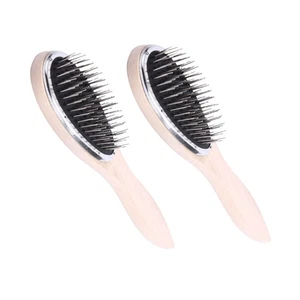 2 piezas peines de pelo brillantes peines de peluquería masaje masaje mango grueso cabello - Imagen 1 de 11
